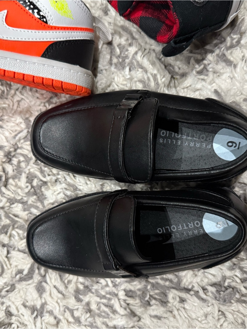 Boys' Black Slip-On Loafers